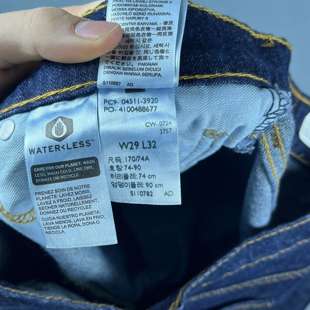 NEW! Levi's 511 Slim Fit Jeans Mens 29x32 Dark Indigo Stretch Denim New NWT